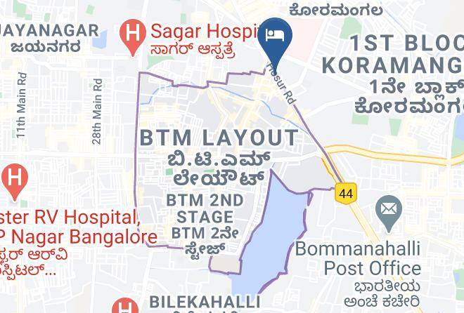 Bengaluru - Savoury Business Hotel Maps