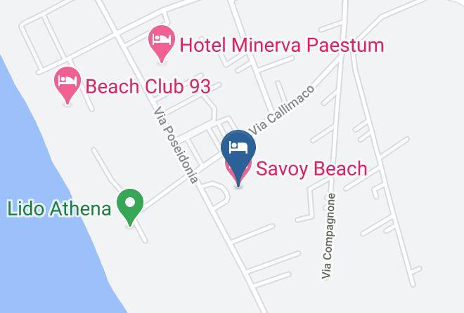 Salerno - Savoy Beach Hotel Maps