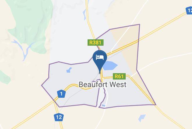 Central Karoo - Savoy Hotel Beaufort West & Joes Easy Diner Maps