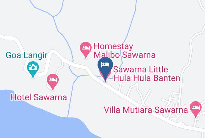 Lebak Regency - Sawarna Little Hula Hula Banten Maps