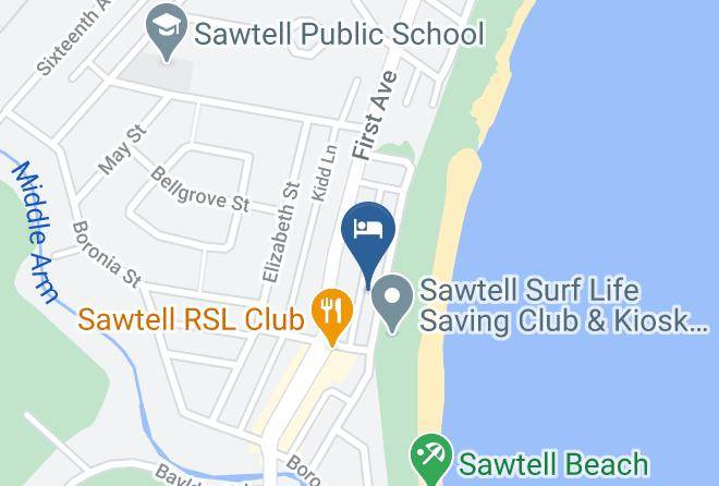 Coffs Harbour - Sawtell Beach Shacks 1 & 2 Maps
