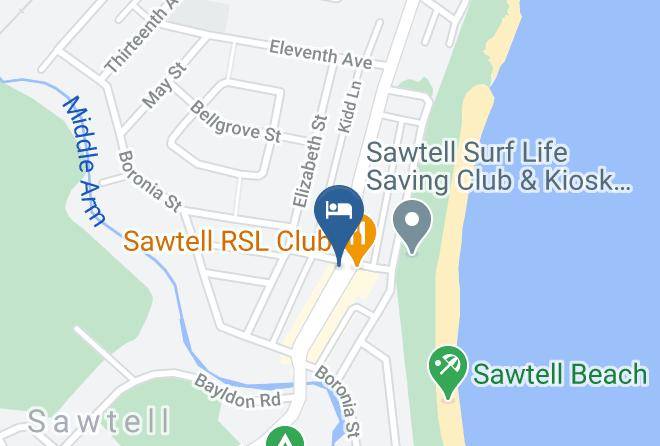 Coffs Harbour - Sawtell Hotel Maps