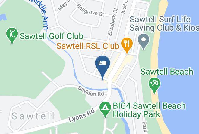 Coffs Harbour - Sawtell Motor Inn Maps