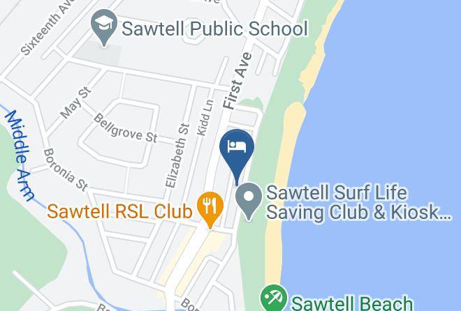 Coffs Harbour - Sawtell On The Beach Maps