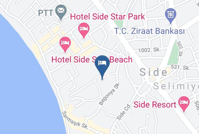 Manavgat - Sayanora Otel Maps