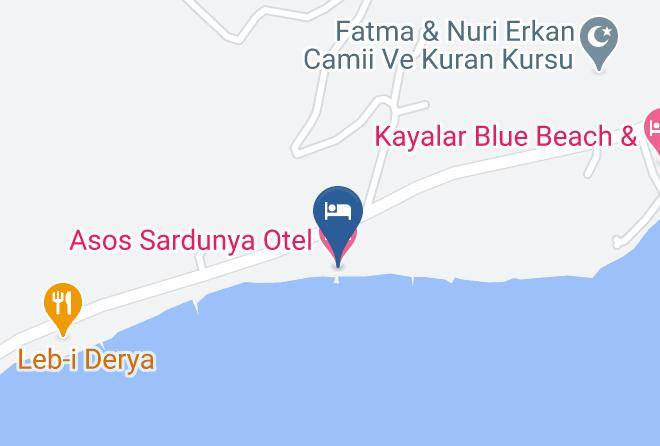 Ayvacik - Asos Sardunya Otel Maps