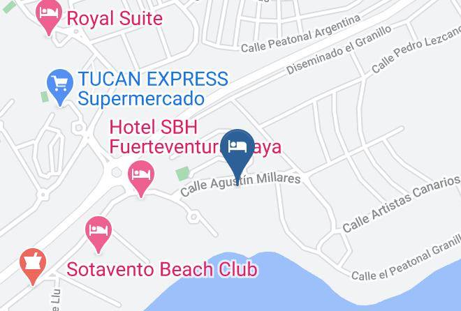 Sbh Costa Calma Beach Resort Map
