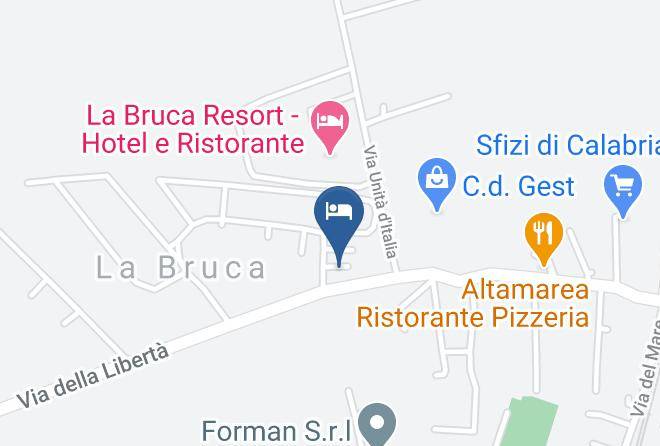 Cosenza - Scaleamare Holiday Home Maps