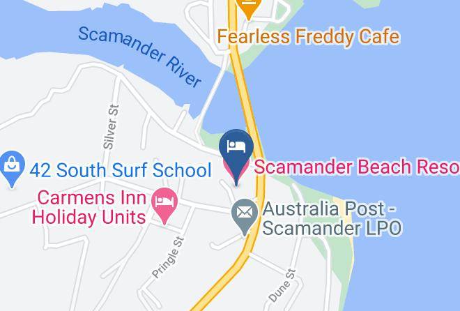 Break O Day - Scamander Beach Resort Maps