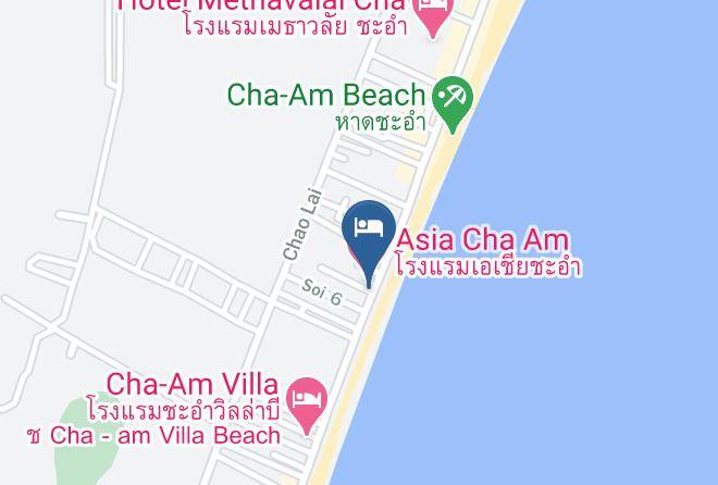 Amphoe Cha Am - Scandy Resort Maps