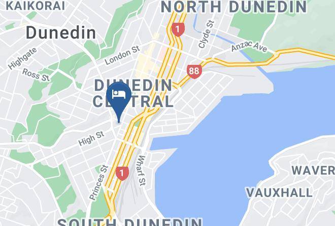 Dunedin - Scenic Hotel Southern Cross Maps