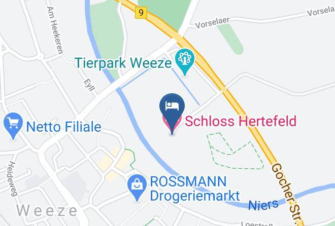 Cleves - Schloss Hertefeld Hotel Maps