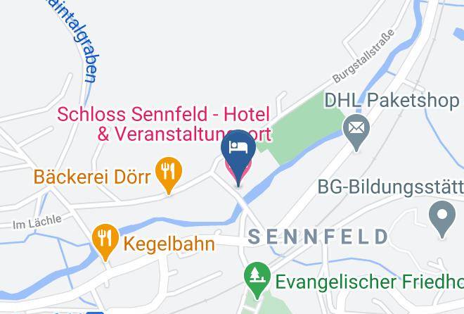 Neckar Odenwald Kreis - Schloss Sennfeld Hotel & Veranstaltungsort Maps