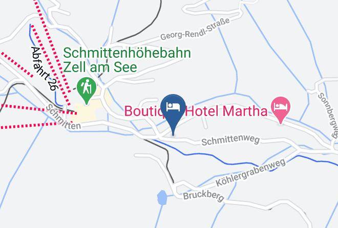 Zell Am See - Schmittenhof Dependance Pension Kaltenbrunn Maps
