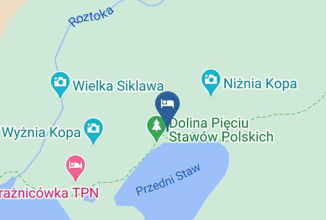 Schronisko Pttk W Dolinie Pieciu Stawow Polskich Map