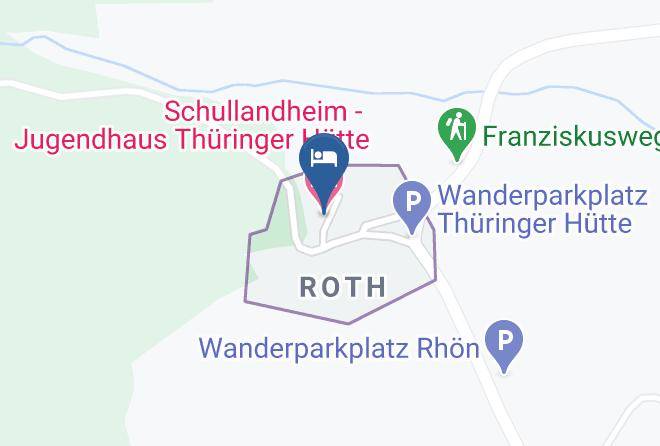 Rhon Grabfeld - Schullandheim Jugendhaus Thuringer Hutte Maps