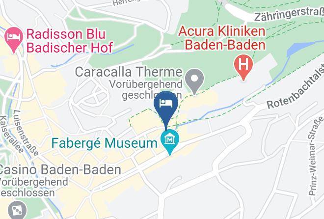 Baden Baden - Schwarz Hotel Cafe Beek Maps