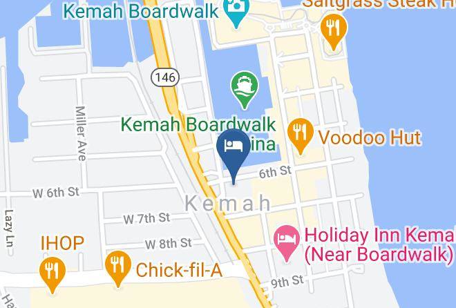 Galveston - Scottish Inn & Suites Kemah Boardwalk Maps