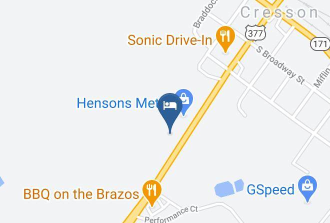 Hood - Scottish Inns Cresson Tx Maps