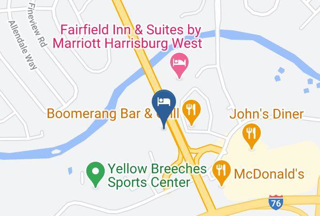 York - Scottish Inns Harrisburg Hershey South Maps