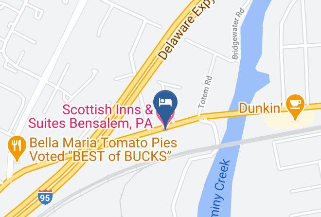 Bucks - Scottish Inns & Suites Bensalem Pa Maps