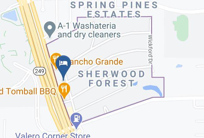 Scottish Inns & Suites Tomball Tx Map