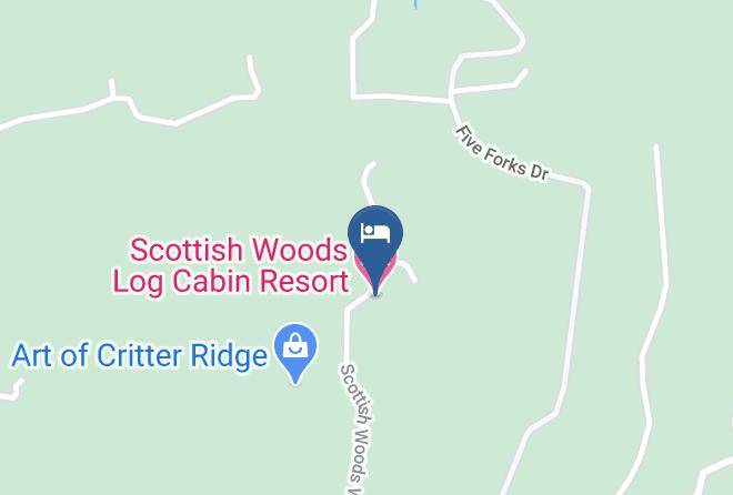 Cherokee - Scottish Woods Log Cabin Resort Maps