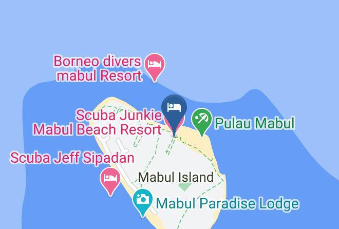Bahagian Tawau - Scuba Junkie Mabul Beach Resort Maps