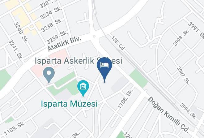 Isparta Istiklal - Sdu Arastirma Ve Uygulama Oteli Maps