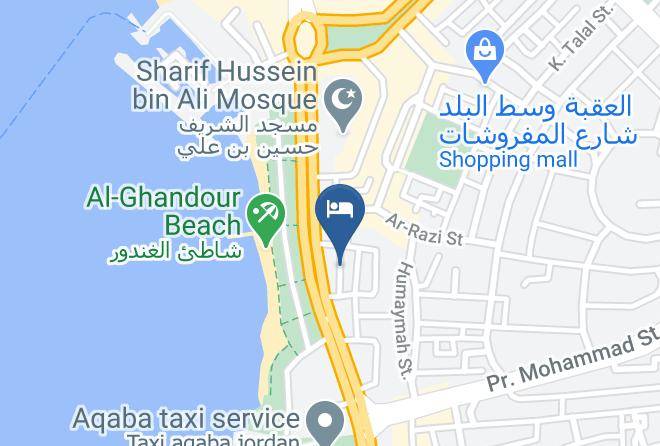 Al Aqaba Qasabah - Sea Beach Hotel Maps