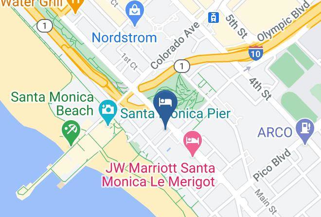 Los Angeles - Sea Blue Hotel Maps