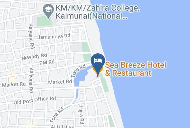 Trincomalee - Sea Breeze Hotel & Restaurant Maps