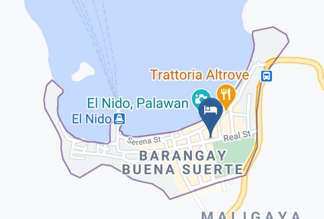 Palawan - Sea Cocoon Hotel Best Hotel In El Nido Maps