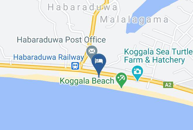 Galle - Sea Garden Beach Resort Maps