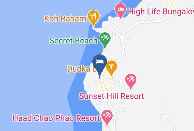 Amphoe Ko Pha Ngan - Sea Garden Resort Haad Chao Phao Maps