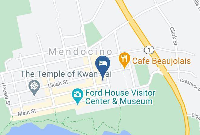 Mendocino - Sea Gull Inn Bed And Breakfast Maps