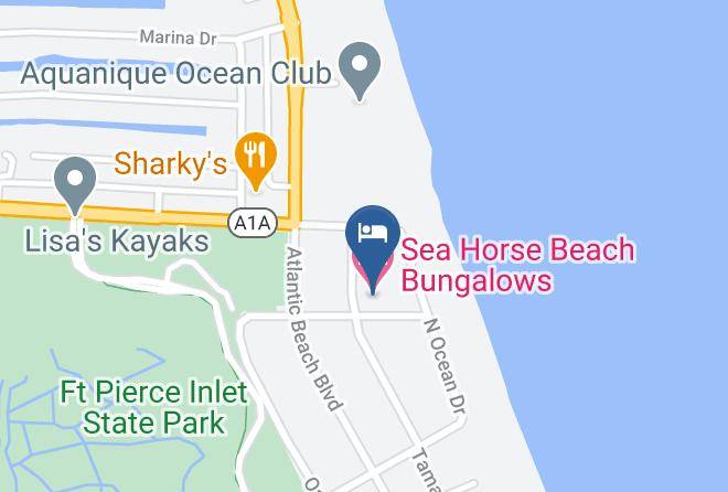 St Lucie - Sea Horse Beach Bungalows Maps