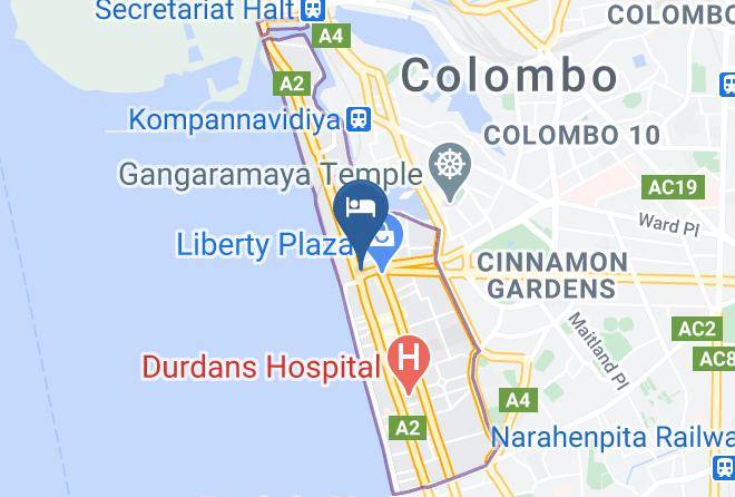 Colombo - Sea Hotels Maps