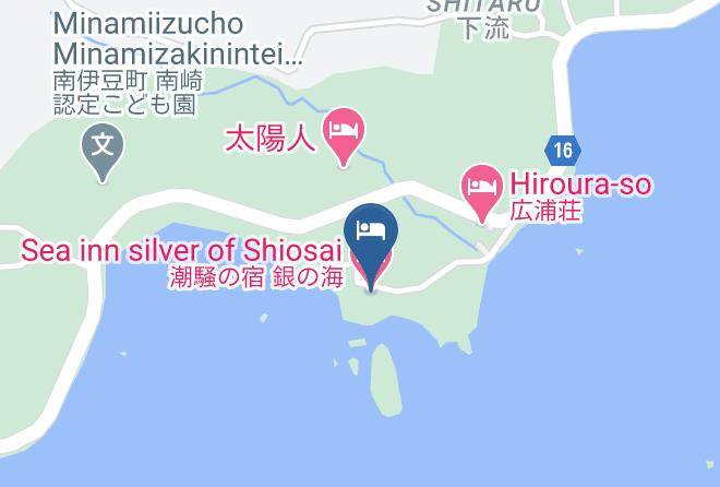 Minamiizu Townkamo District - Sea Inn Silver Of Shiosai Maps