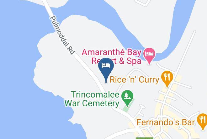Trincomalee - Sea Lagoon Beach Hotel Maps