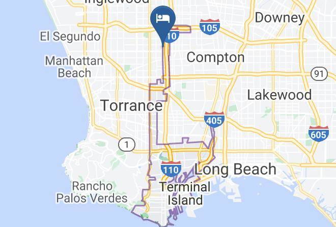 Sea Rock Inn Los Angeles Map