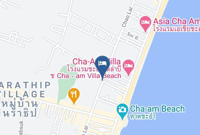 Amphoe Cha Am - Sea & Sand Hotel Maps