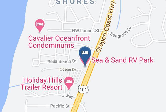 Lincoln - Sea & Sand Rv Park Maps
