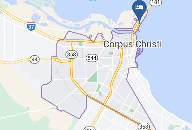 Nueces - Sea Shell Inn Motel Corpus Christi Beach Maps