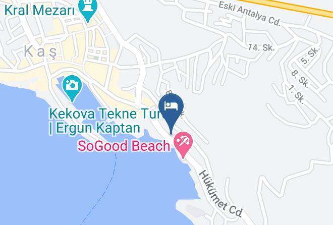 Kas - Seaview Otel Maps