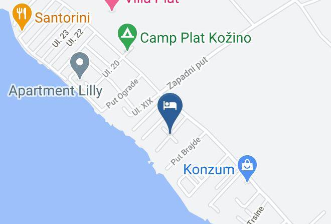 Zadar - Sea View Kozino Maps
