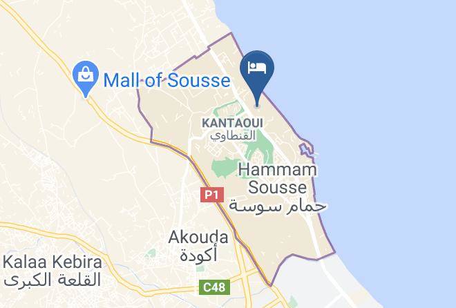 Tunisia - Seabel Alhambra Beach Golf & Spa Port El Kantaoui Maps