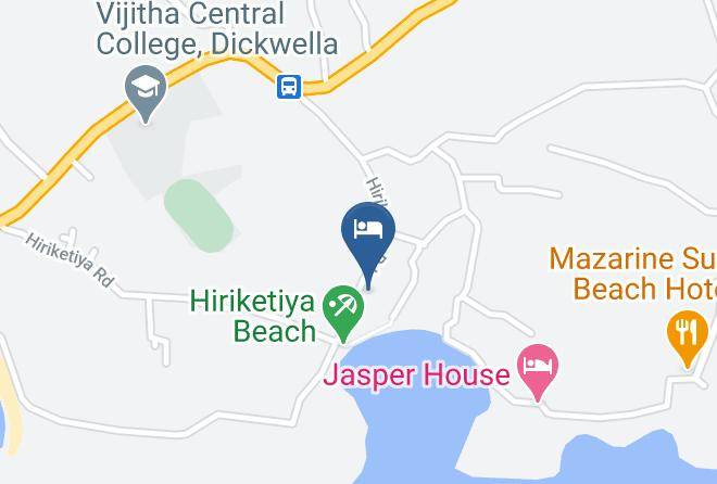 Galle - Seacoast Sanctuary Beach Hotel Maps