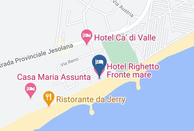 Venice - Hotel Righetto Fronte Mare Maps