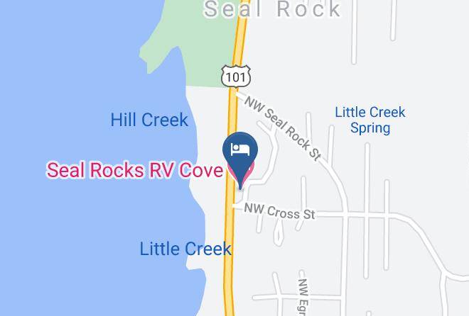 Lincoln - Seal Rocks Rv Cove Maps